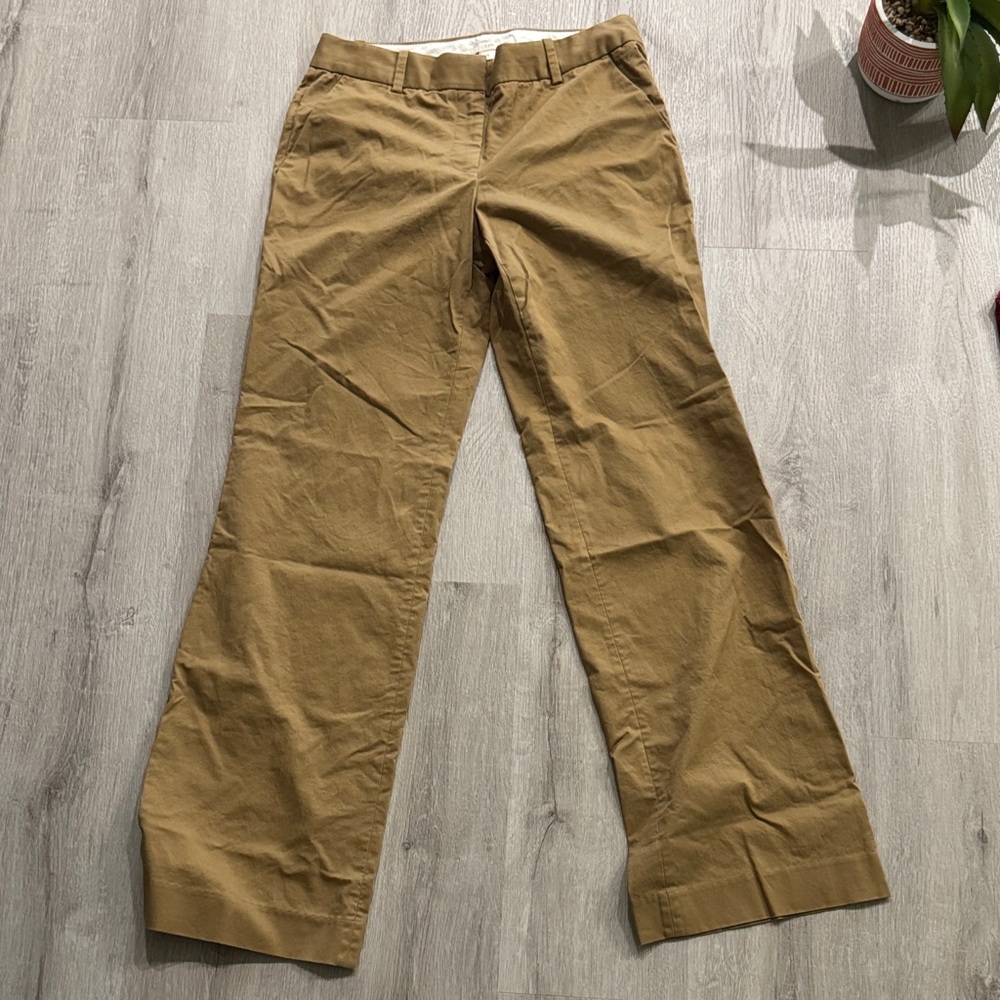 J. Crew Khaki Straight Leg Trousers